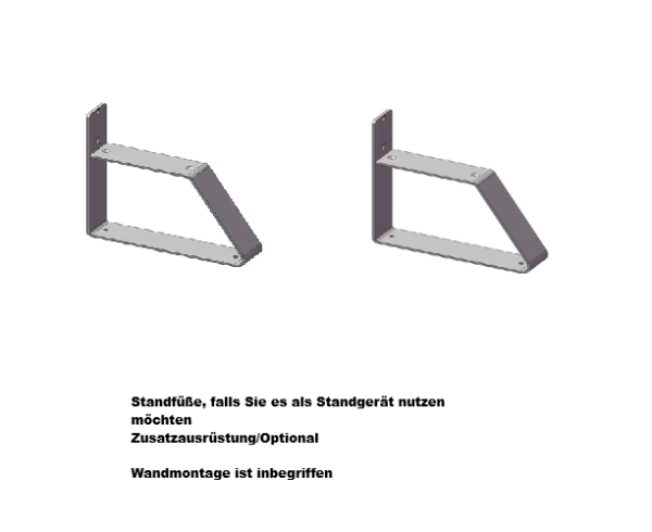 Standfüsse für Dantherm CDP 70 Schwimmhallenentfeuchter